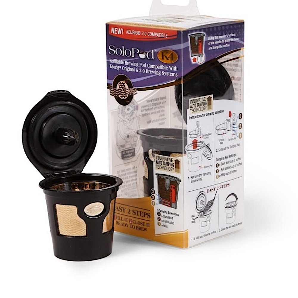 SoloPod Refillable Brewing Filter Pod for Keurig Original & 2.0 Brewer